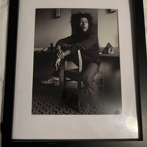 Black Framed Art Print Jimi Hendrix 12x14 - Picture 1 of 1